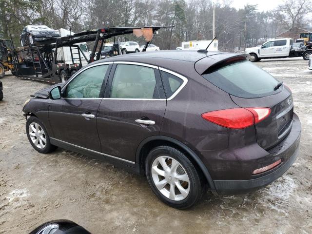 JN1AJ0HR1AM753117 - 2010 INFINITI EX35 BASE Բորդո լուսանկար 2