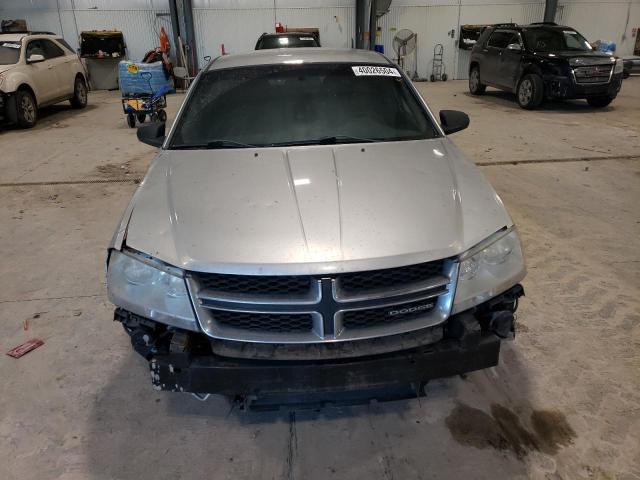 1C3CDZAB0CN177360 - 2012 DODGE AVENGER SE SILVER photo 5