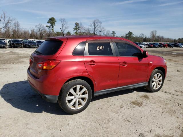 4A4AP3AU6EE017505 - 2014 MITSUBISHI OUTLANDER ES RED photo 3