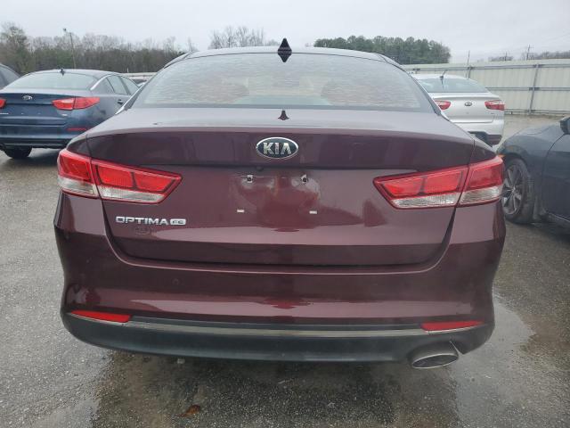 5XXGT4L35HG137643 - 2017 KIA OPTIMA LX BURGUNDY photo 6