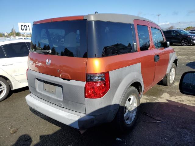 5J6YH28514L000269 - 2004 HONDA ELEMENT EX ORANGE photo 3