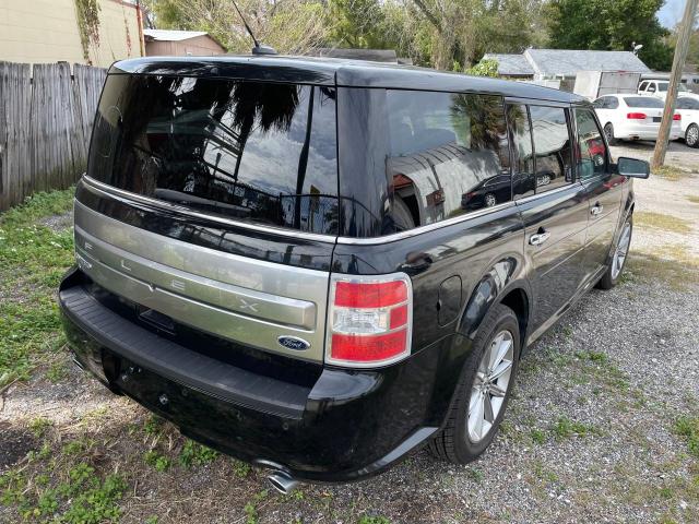 2FMGK5D80EBD10205 - 2014 FORD FLEX LIMITED BLACK photo 4