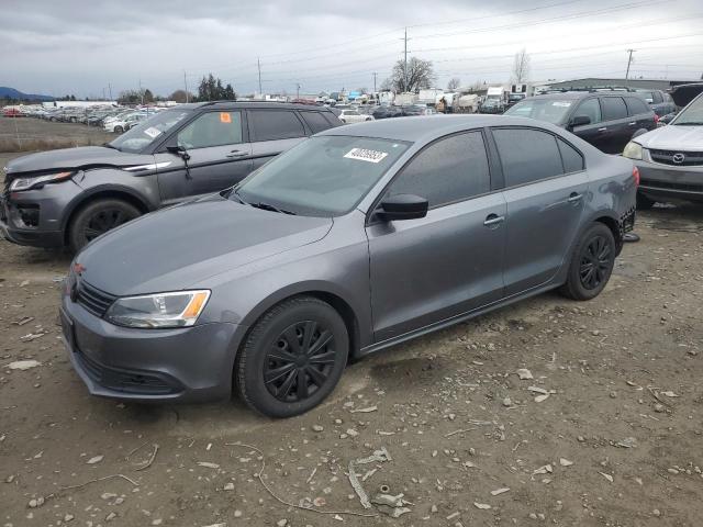 3VW2K7AJ4EM299707 - 2014 VOLKSWAGEN JETTA BASE GRAY photo 1