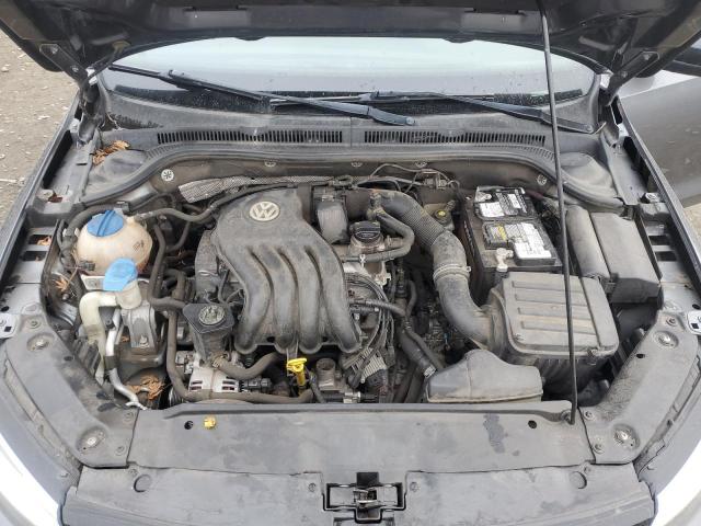 3VW2K7AJ4EM299707 - 2014 VOLKSWAGEN JETTA BASE GRAY photo 11