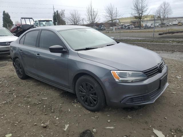 3VW2K7AJ4EM299707 - 2014 VOLKSWAGEN JETTA BASE GRAY photo 4