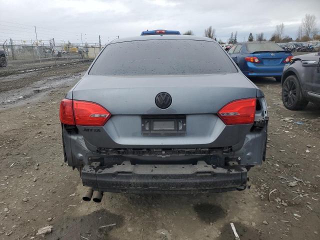 3VW2K7AJ4EM299707 - 2014 VOLKSWAGEN JETTA BASE GRAY photo 6