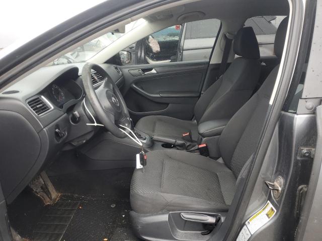 3VW2K7AJ4EM299707 - 2014 VOLKSWAGEN JETTA BASE GRAY photo 7