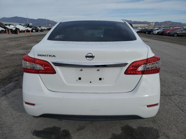 3N1AB7AP3FY308316 - 2015 NISSAN SENTRA S WHITE photo 6