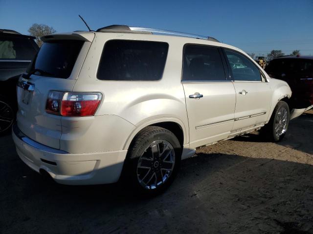 1GKKRTED0CJ310289 - 2012 GMC ACADIA DENALI WHITE photo 3