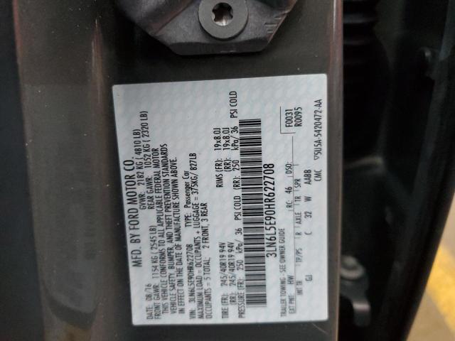 3LN6L5E90HR622708 - 2017 LINCOLN MKZ RESERVE ნაცრისფერი ფოტო 13