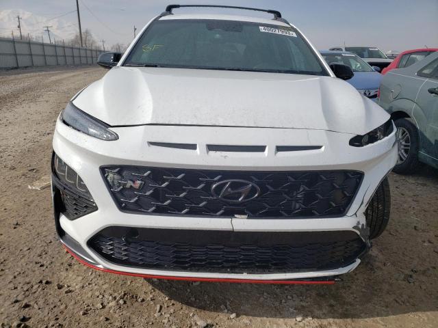 KM8KH3AC6NU001645 - 2022 HYUNDAI KONA N BASE WHITE photo 5