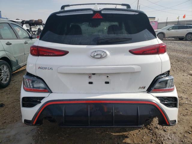 KM8KH3AC6NU001645 - 2022 HYUNDAI KONA N BASE WHITE photo 6