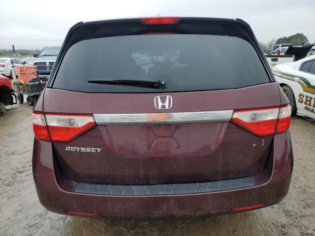 5FNRL5H6XBB062966 - 2011 HONDA ODYSSEY EXL MAROON photo 6