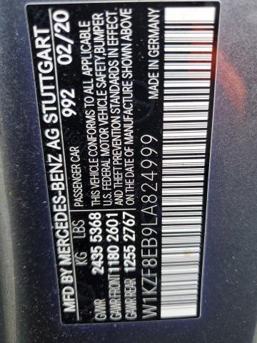 W1KZF8EB9LA824999 - 2020 MERCEDES-BENZ E 350 4MATIC GRAY photo 12