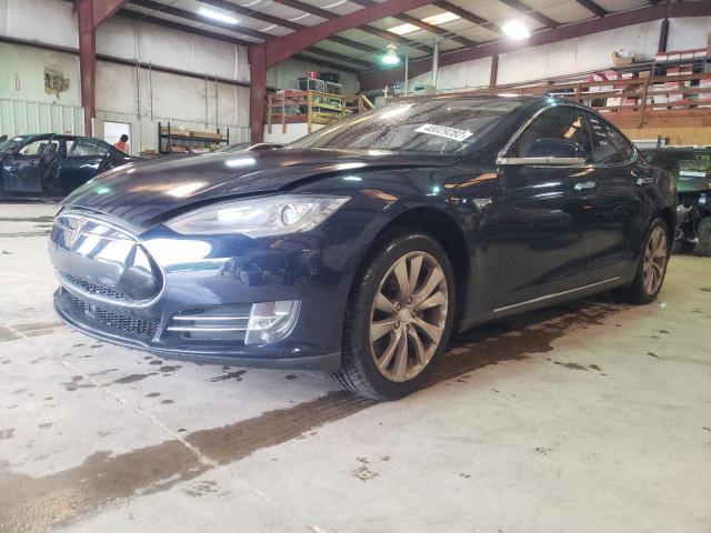 5YJSA1H12EFP63722 - 2014 TESLA MODEL S Կապույտ լուսանկար 2