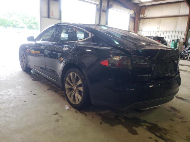 5YJSA1H12EFP63722 - 2014 TESLA MODEL S Կապույտ լուսանկար 3