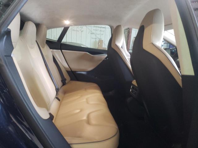 5YJSA1H12EFP63722 - 2014 TESLA MODEL S Կապույտ լուսանկար 6