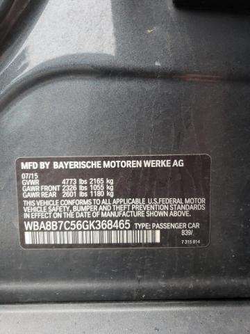 WBA8B7C56GK368465 - 2016 BMW 340 XI GRAY photo 12