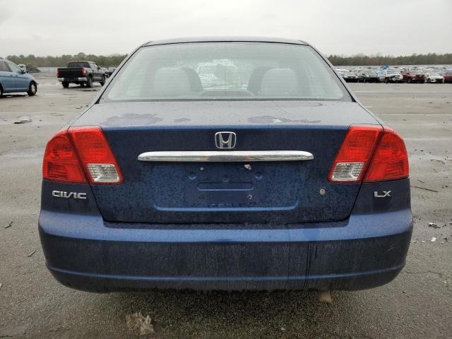 2HGES15503H624005 - 2003 HONDA CIVIC LX BLUE photo 6