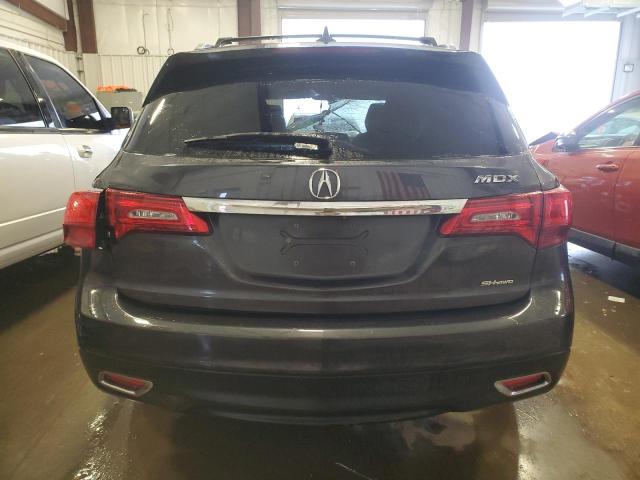 5FRYD4H21GB047374 - 2016 ACURA MDX GRAY photo 6