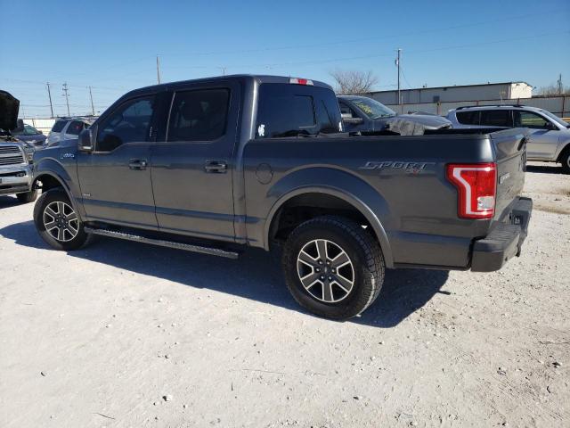 1FTEW1EG0GFD10737 - 2016 FORD F150 SUPERCREW GRAY photo 2