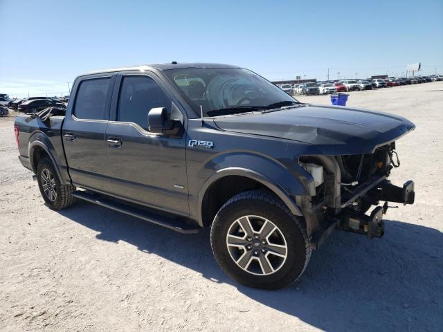 1FTEW1EG0GFD10737 - 2016 FORD F150 SUPERCREW GRAY photo 4