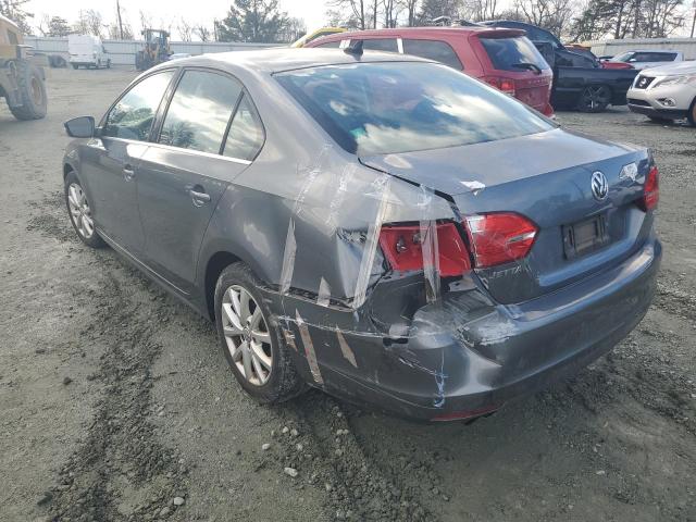 3VWD07AJ5EM302127 - 2014 VOLKSWAGEN JETTA SE GRAY photo 2