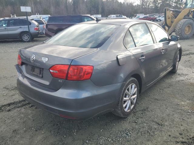 3VWD07AJ5EM302127 - 2014 VOLKSWAGEN JETTA SE GRAY photo 3