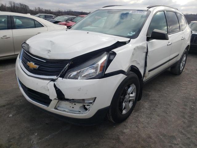 1GNKRFEDXFJ252281 - 2015 CHEVROLET TRAVERSE LS WHITE photo 1