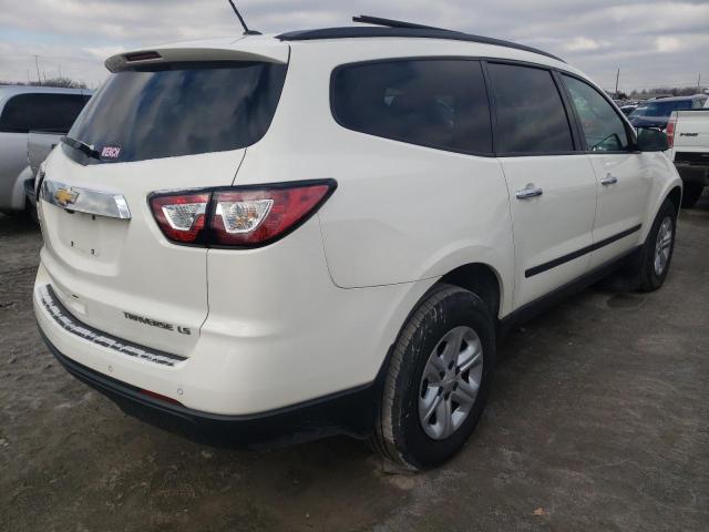 1GNKRFEDXFJ252281 - 2015 CHEVROLET TRAVERSE LS WHITE photo 3