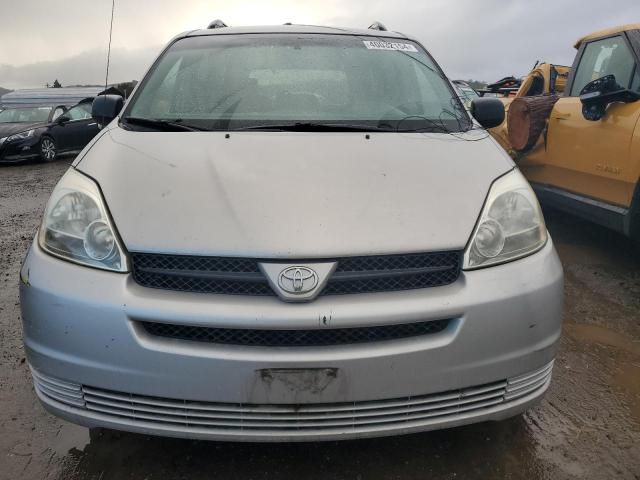 5TDZA23C14S221082 - 2004 TOYOTA SIENNA CE SILVER photo 5