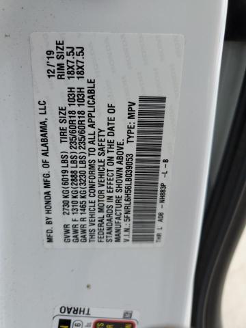 5FNRL6H56LB039053 - 2020 HONDA ODYSSEY EX WHITE photo 13