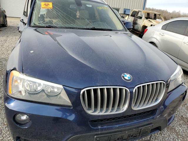 5UXWX9C55D0A16820 - 2013 BMW X3 XDRIVE28I BLUE photo 5