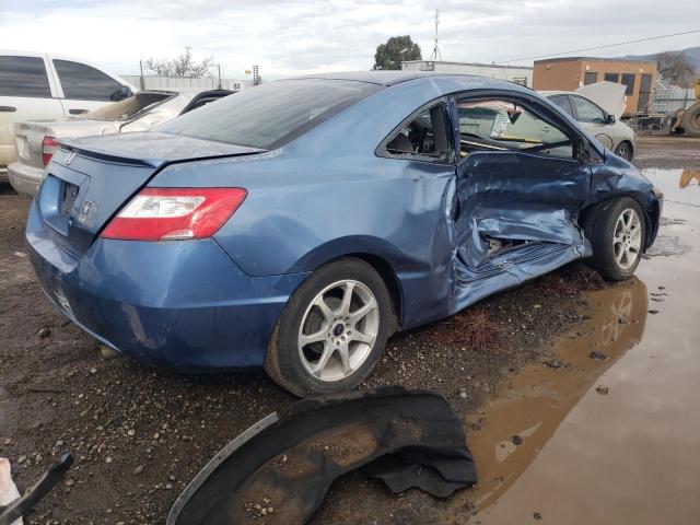 2HGFG12697H573032 - 2007 HONDA CIVIC LX BLUE photo 3