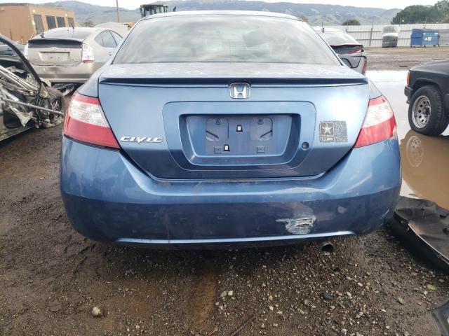 2HGFG12697H573032 - 2007 HONDA CIVIC LX BLUE photo 6