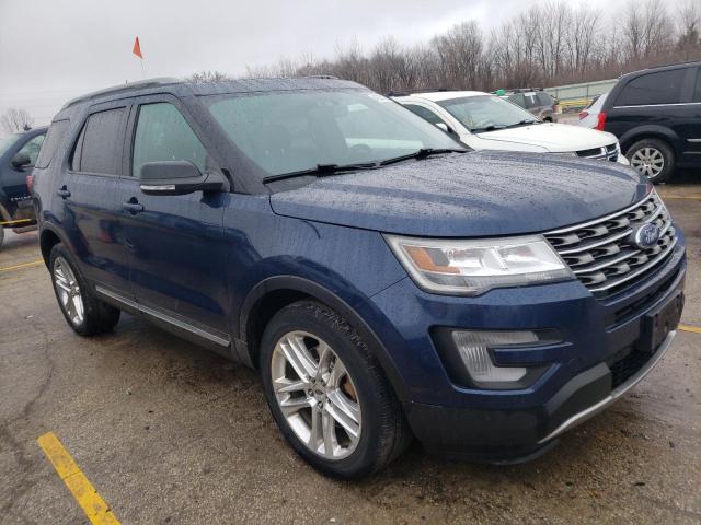 1FM5K8D84HGE13066 - 2017 FORD EXPLORER XLT BLUE photo 4