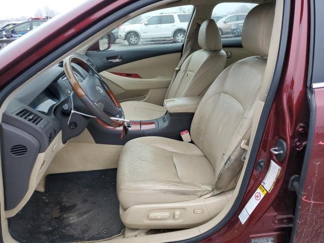 JTHBJ46G672097803 - 2007 LEXUS ES 350 BURGUNDY photo 7