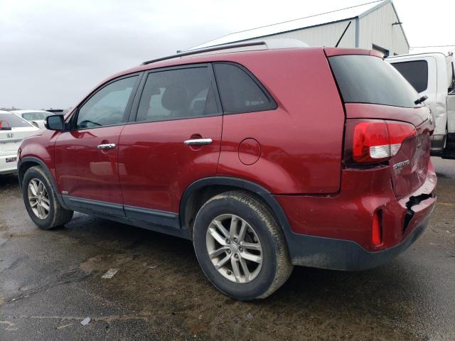 5XYKTCA64EG435500 - 2014 KIA SORENTO LX RED photo 2