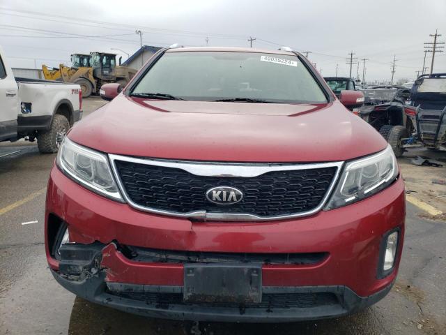 5XYKTCA64EG435500 - 2014 KIA SORENTO LX RED photo 5