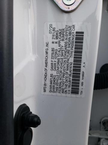 19UUB1F38LA016742 - 2020 ACURA TLX WHITE photo 12