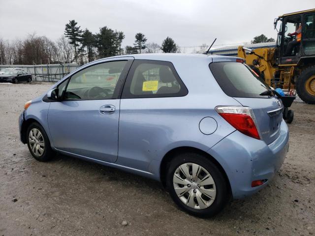 JTDJTUD38ED591931 - 2014 TOYOTA YARIS BLUE photo 2