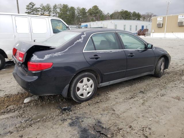 1HGCM56475A147573 - 2005 HONDA ACCORD LX BLACK photo 3