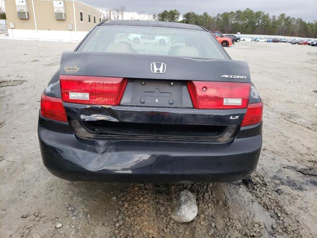 1HGCM56475A147573 - 2005 HONDA ACCORD LX BLACK photo 6