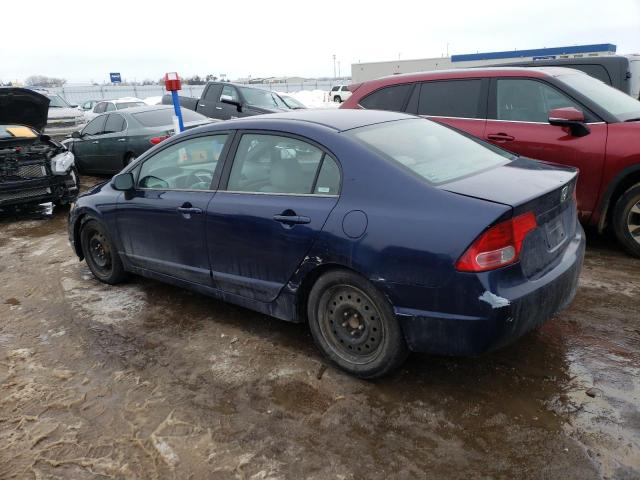 1HGFA16596L089088 - 2006 HONDA CIVIC LX BLUE photo 2