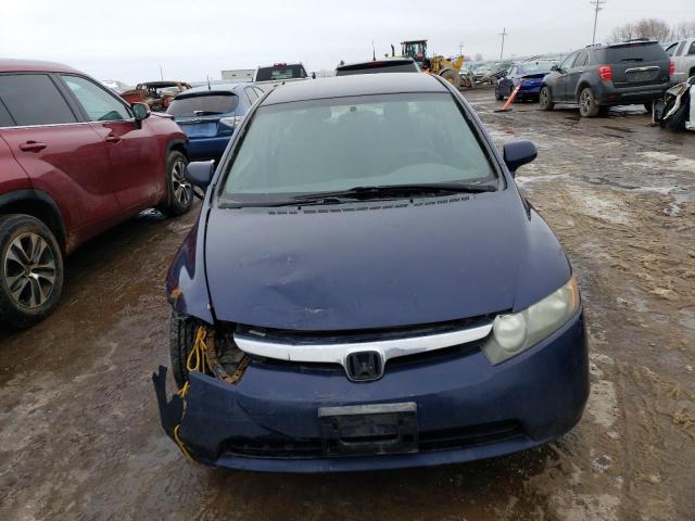 1HGFA16596L089088 - 2006 HONDA CIVIC LX BLUE photo 5