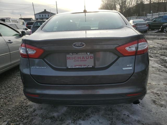 3FA6P0HD6GR237007 - 2016 FORD FUSION SE GRAY photo 6