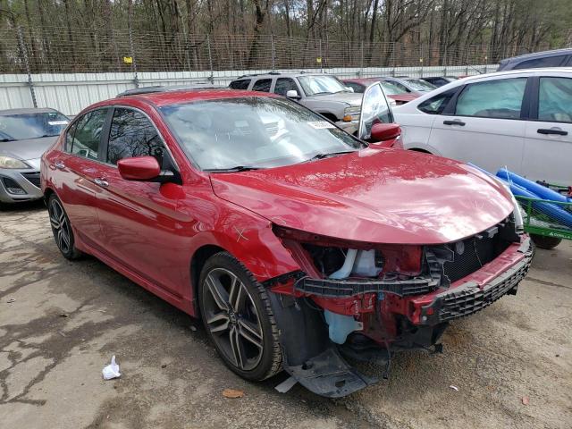 1HGCR2F14HA078917 - 2017 HONDA ACCORD SPORT SPECIAL EDITION RED photo 4