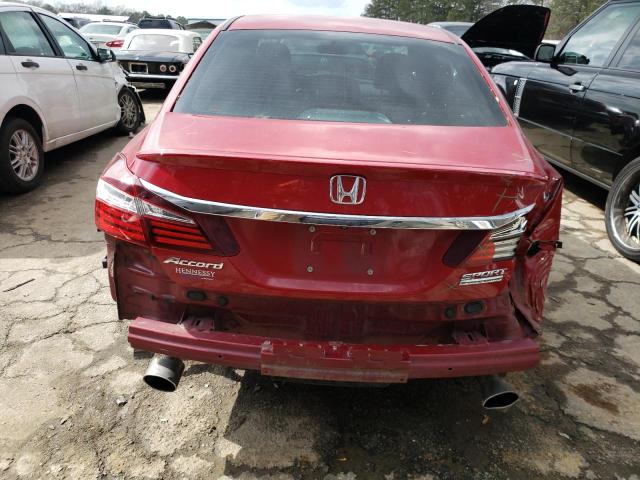 1HGCR2F14HA078917 - 2017 HONDA ACCORD SPORT SPECIAL EDITION RED photo 6