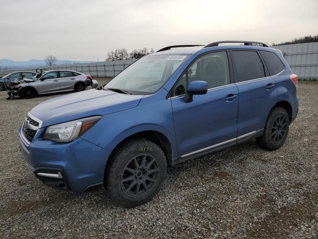 JF2SJAWC9JH424617 - 2018 SUBARU FORESTER 2.5I TOURING BLUE photo 1