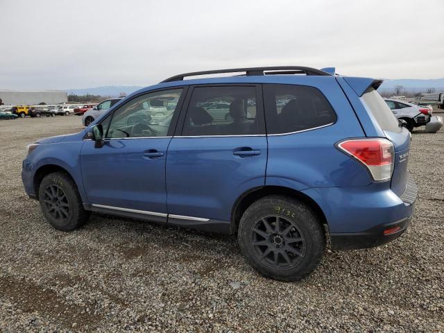 JF2SJAWC9JH424617 - 2018 SUBARU FORESTER 2.5I TOURING BLUE photo 2